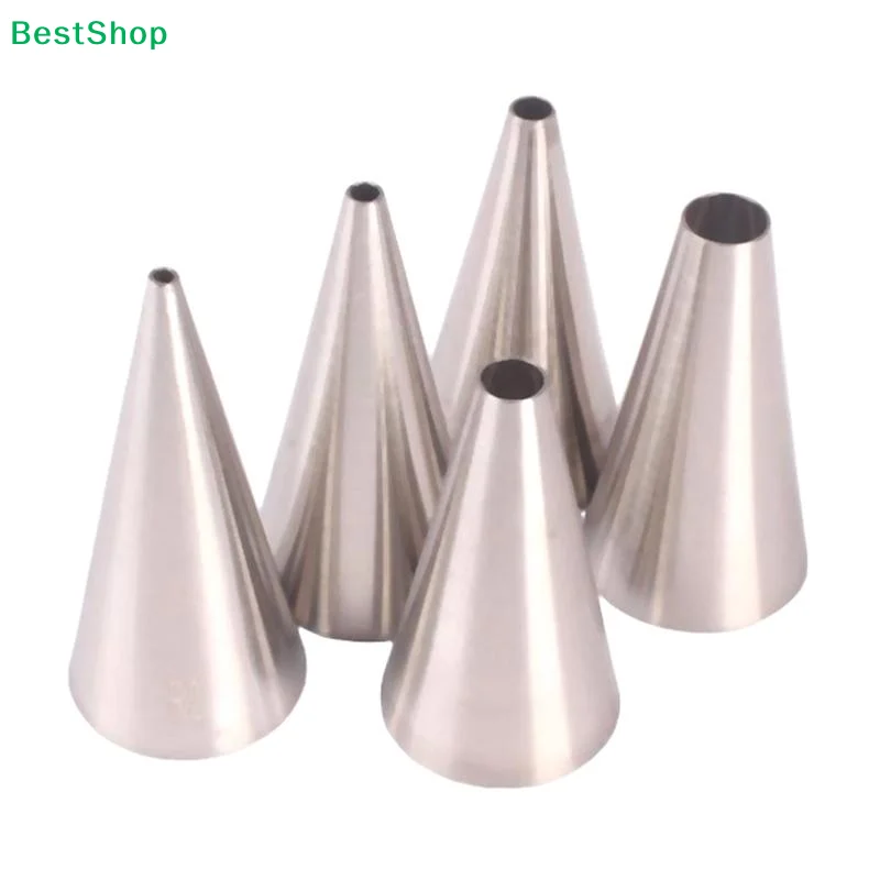 1Pc/5Pcs 304 Stainless Steel Piping Tips Set Multi Shapes Durable Design For Baking Cookies Cupcakes Pastry Making