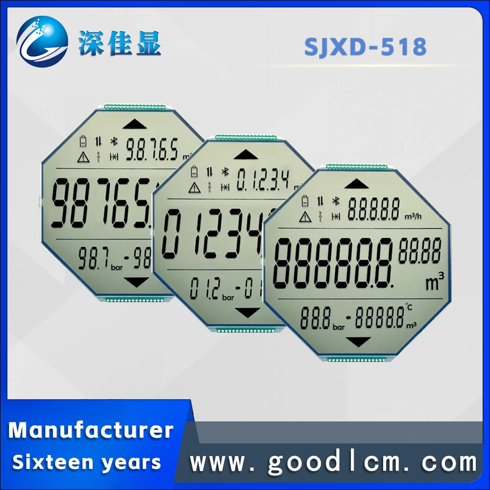 Wholesale customized irregular segment code screen high definition FSTN positive vehicle lcd display Low energy LCD module