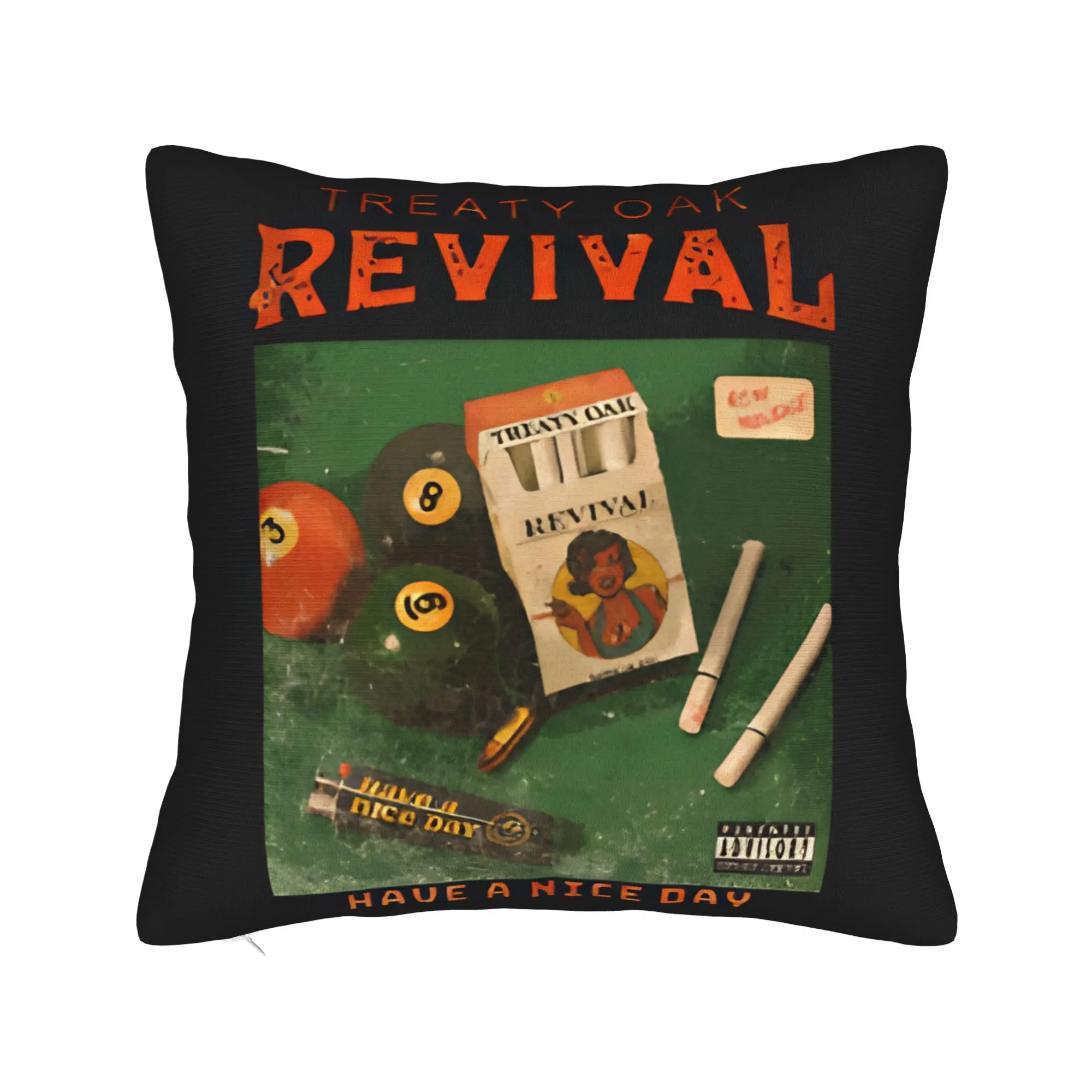 Pillow Case Country Music Band Treaty Oak Revival Print  Pillow Cover For Sofa Car Home Decor Morden Pillowcases
