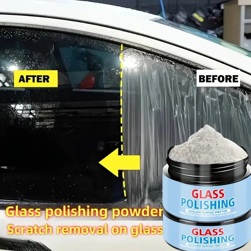 Nano Glass Scratch Repair Powder for Windshield Mirror and Glass Surface Restoration