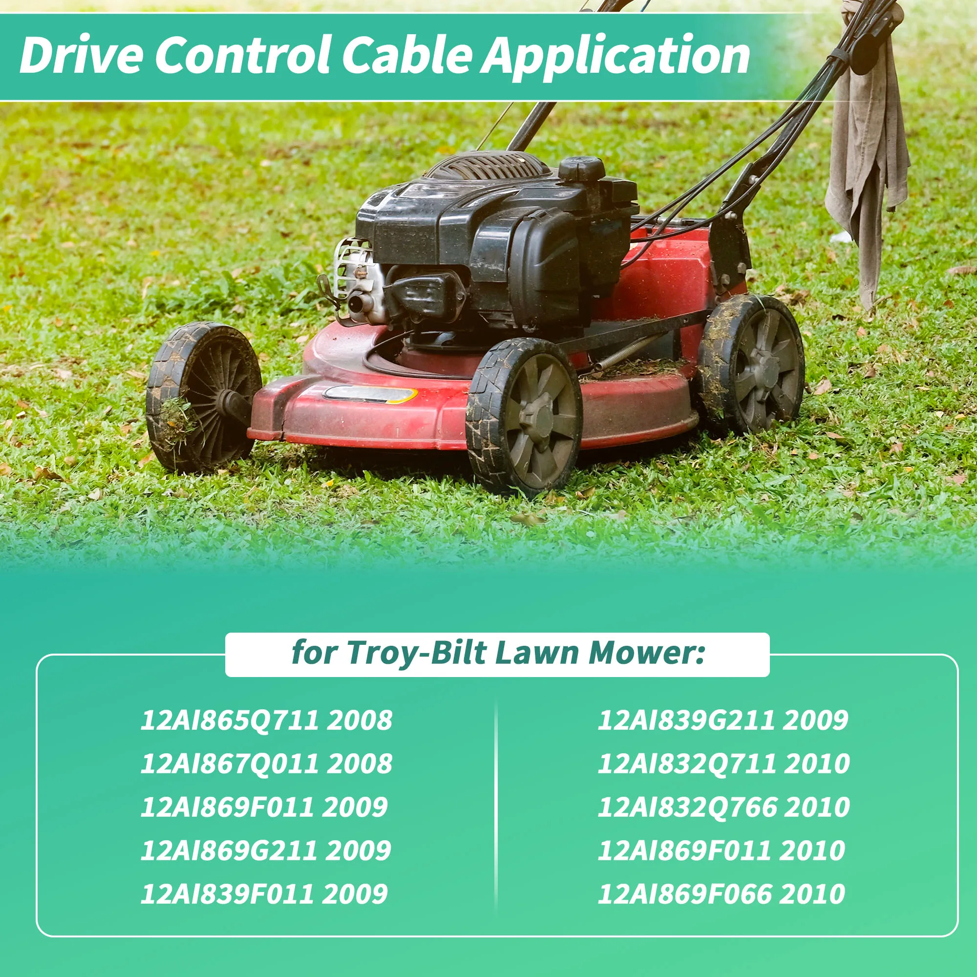 UXCELL No.946-04440/746-04440/12AI832Q724 Drive Control Cable for Troy-Bilt Lawn Mower