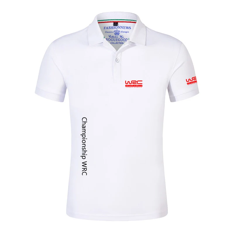 World Rally Championship WRC Print Summer Short-sleeved Polo Shirt Men's Fashion Casual Breathable Solid Color Comfortable Polo - Image 5