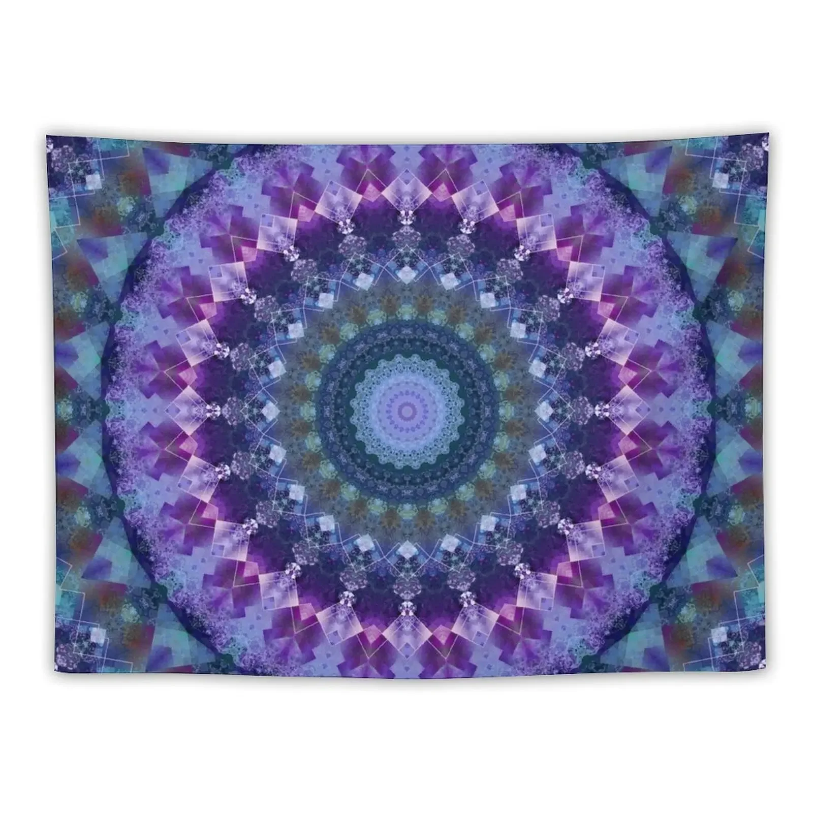 Regal Blue and Purple Mandala Tapestry Custom Bedrooms Decor Tapestry