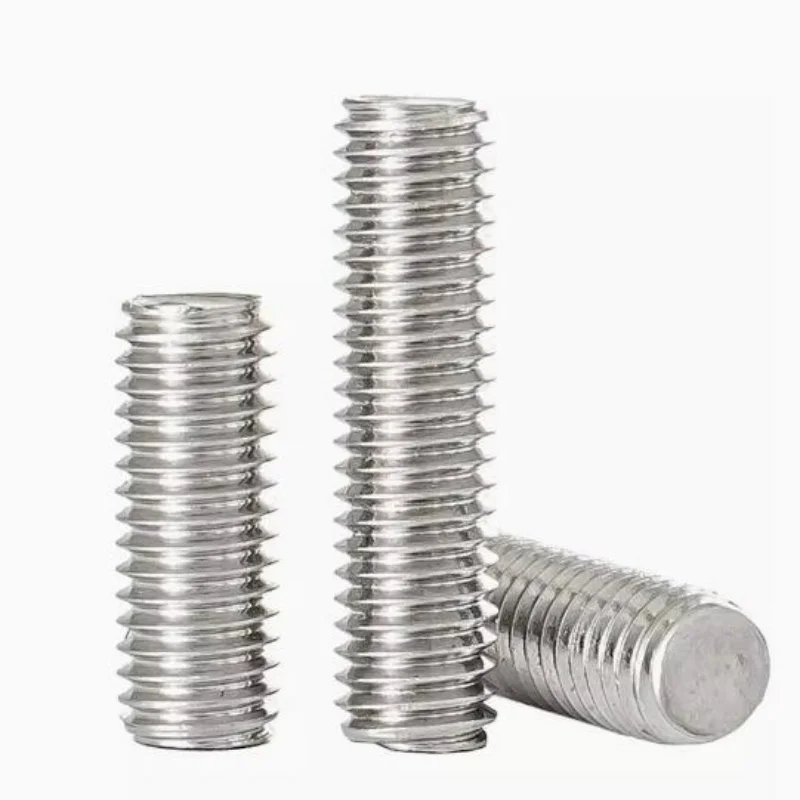 2-20pcs M3 M4 M5 M6 M8 M10 M12 M14 M16 304 Stainless Steel Full Thread Rod Screw Rod Headless Bolt Thread Full Threaded Stud