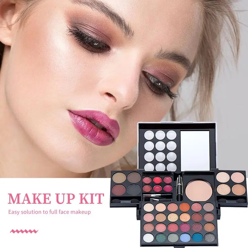 Make-Up Kit Alles In Een Make-Up Toolkit Voor Meisjes Make-Up Make-Up Oogschaduw Lipgloss En Wenkbrauw Poeder Combinatie Cosmetische Tool Set