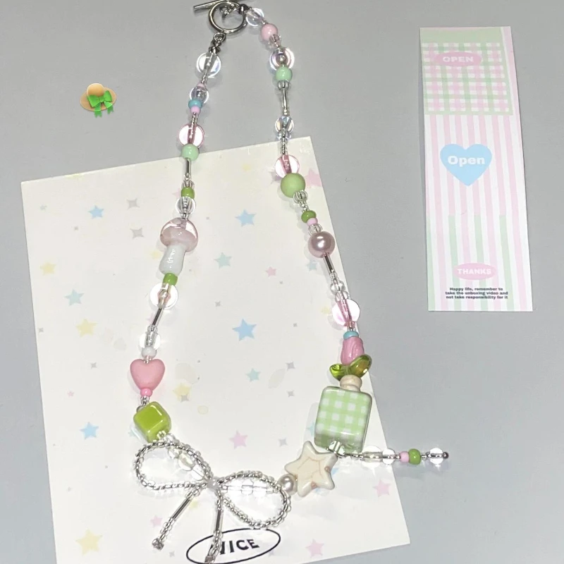 Modische und farbenfrohe Apfelstern-Hundekatze, süße Perlenkette, Sommer-SeasideGirl, lustige Elefanten-Perlenkette, Schmuck, Spielzeug, Geschenk