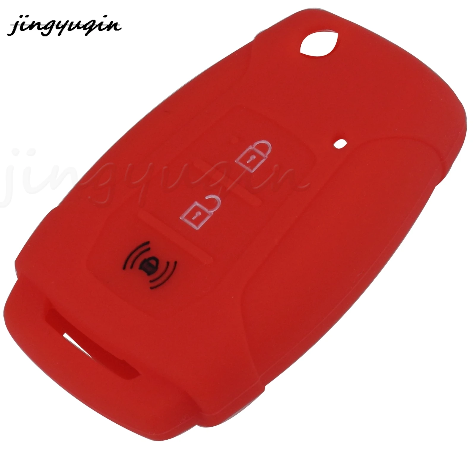 jingyuqin 3 Buttons Key Case Silicone Protect Shell For Ssangyong Rexton Korando Tivoli Car Styling