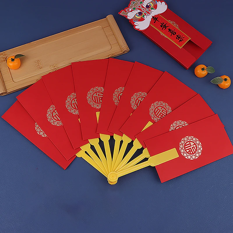 新しい年の赤い封筒,ファンの形,hongbao,春のフェスティバル,ラッキーなお金のポケット,ギフト,最高のwish,2024