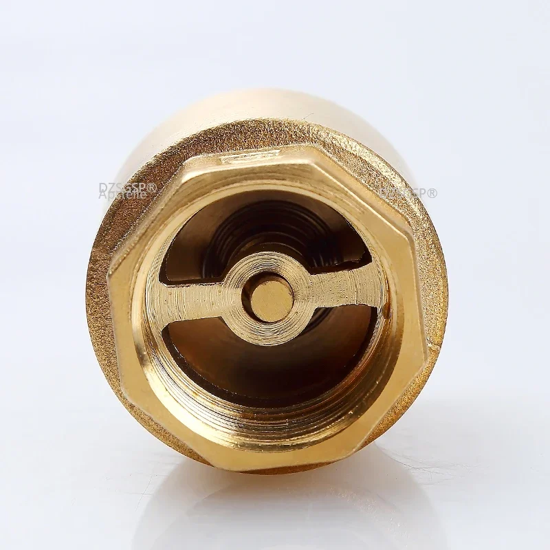 1pc DN15/DN20/DN25 NPT Brass Female Thread In-Line Spring Check Valve 25mm Diameter 200WOG For Water Control