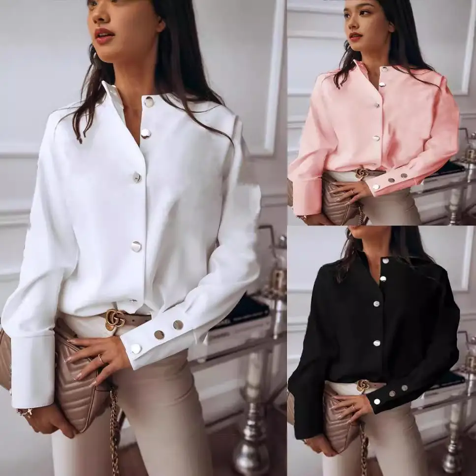 

Women's Long Lapel Cardigan irt Polyester Fiber Regular Sve Summer Season Commute Sle Non-deformable Faion Ladies' S...