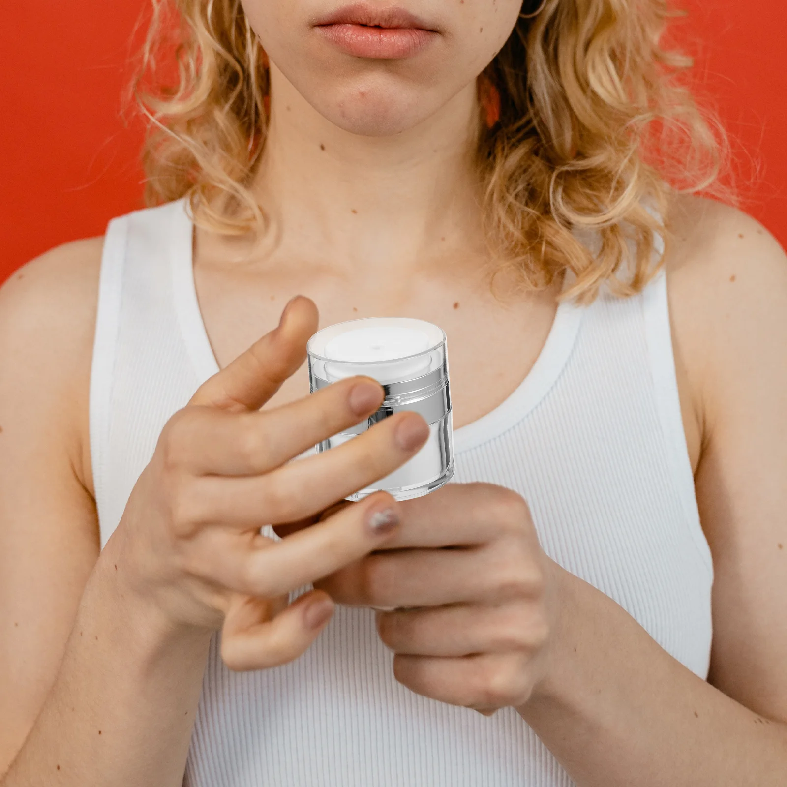 

3 Pcs Pump Bottle Vacuum Cream Jar Travel Toiletries Small Pp Airless Empty Lotion Bottles