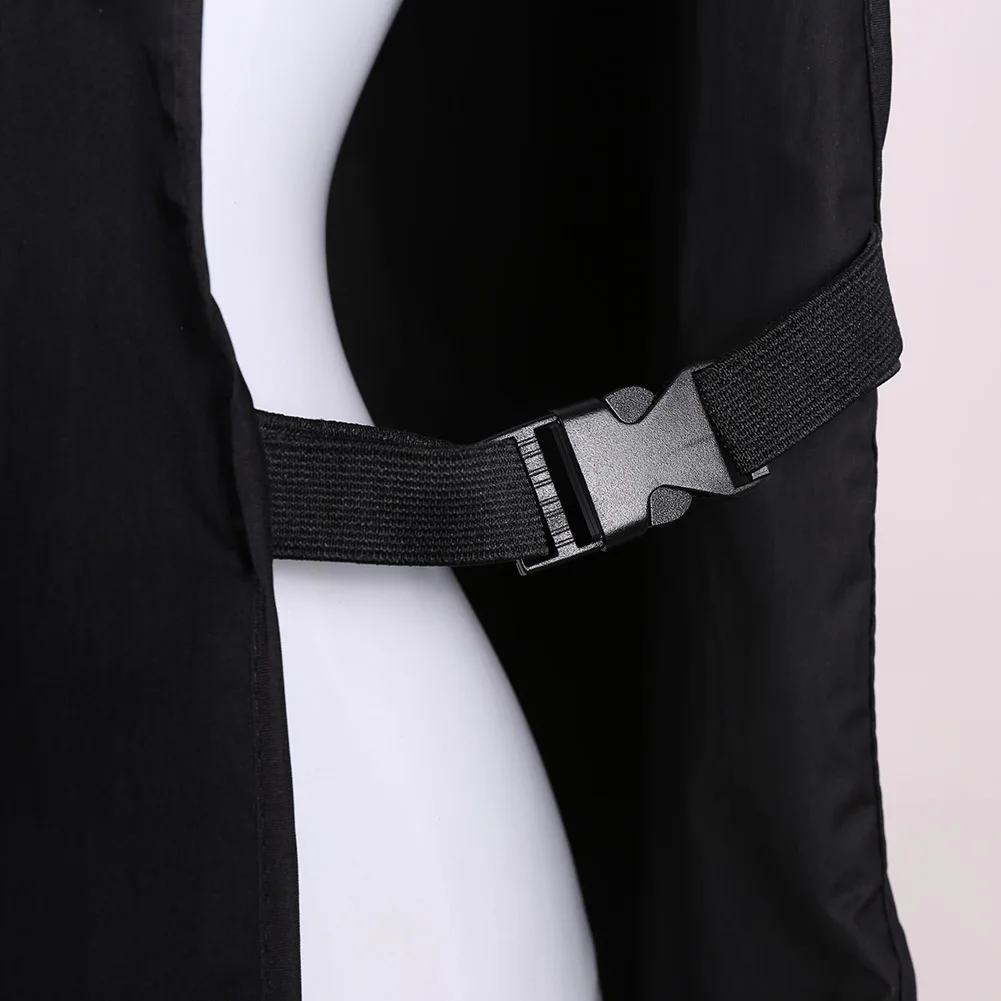 Double-sided Cooking Kitchen Hairdresser Aprons Buckle Design Nylon Crepe for Woman Men Chef Waiter Cafe Shop BBQ Bibs