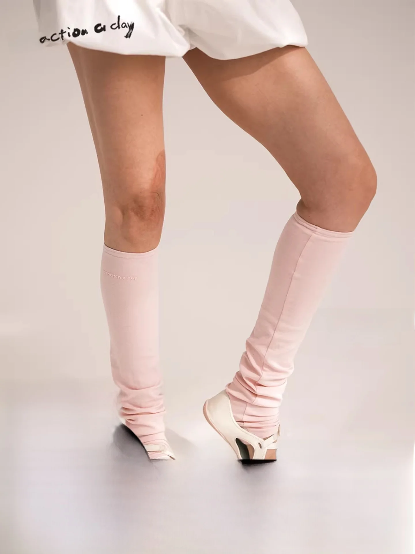 aaad-acc-slimming-mid-calf-sos-women's-elastic-cotton-feel-high-tube-pure-color-simple-daily-versatile-stoings