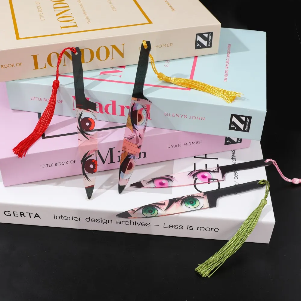 

Demon Slayer Acrylic Bookmark Anime Enthusiast Book Lover's Charm Book Lover Reading Gift Collectible Present for Friends