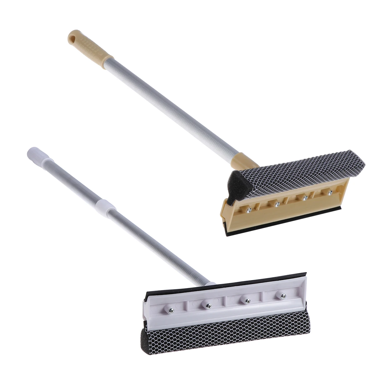 

【】Telescopic Window Cleaner Extendable Microfiber Scrubber Water Absorbent Telescoping Squeegee Cleaner Glass Dryer Indoor
