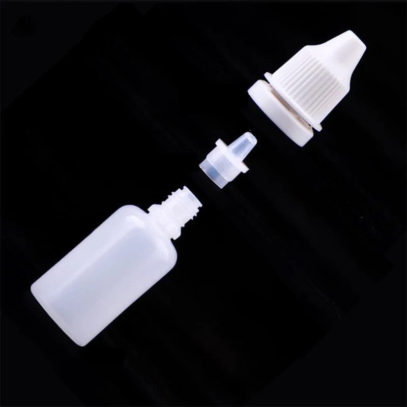 3/5/10/15/20/30/50/100ml Empty Plastic Squeezable Dropper Refillable Bottle Eye Liquid Convenient Leak Proof Design Bottles