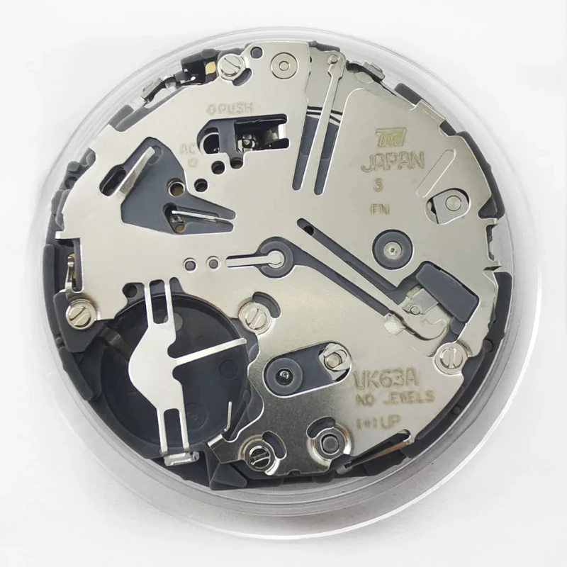 VK63 Multifunctioneel quartz uurwerk Origineel geïmporteerd zes-naalds uurwerk VK63A uurwerk