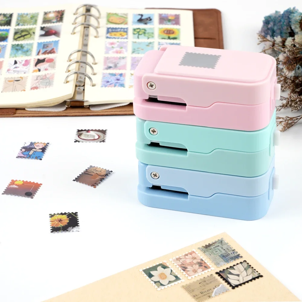 1x0,8 Zoll Briefmarken-Kantenstanzer, stapelbare Bastelstanzer mit präzisem Ausstanzdesign für Scrapbooking und Kartenherstellung – Detail 11