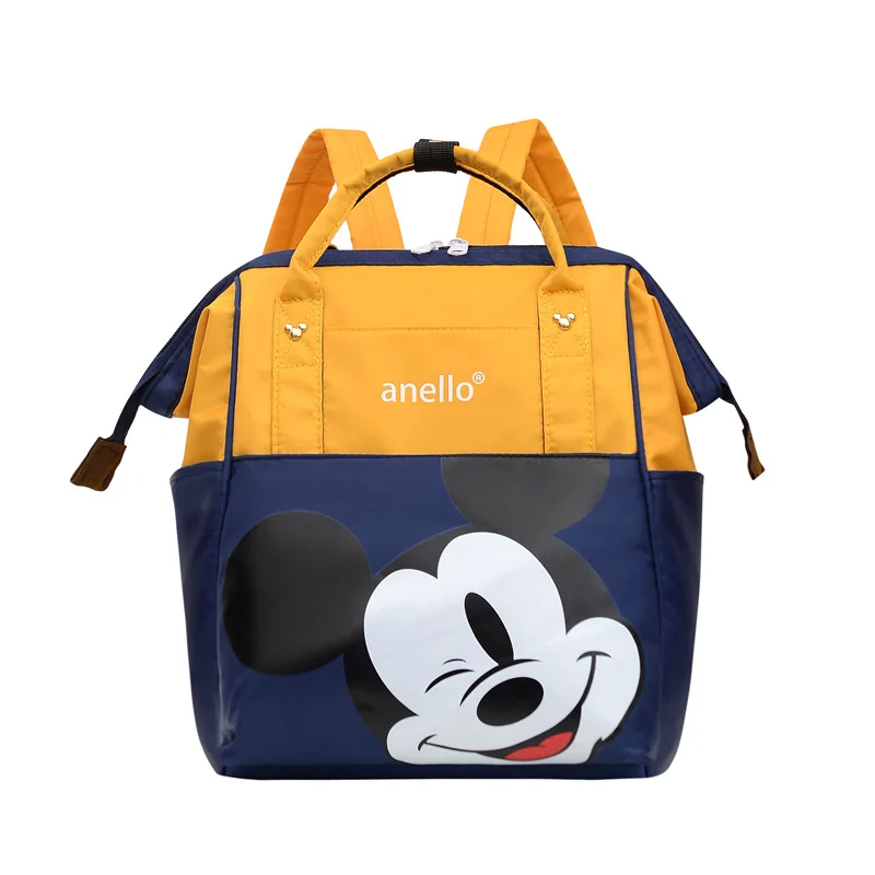 Anime Figure Disney Mickey Mouse Kids Bacpack Mummy Bag Minnie Pattern Travel Handbag Shoulder Bag Children\'s School Bags Gifts