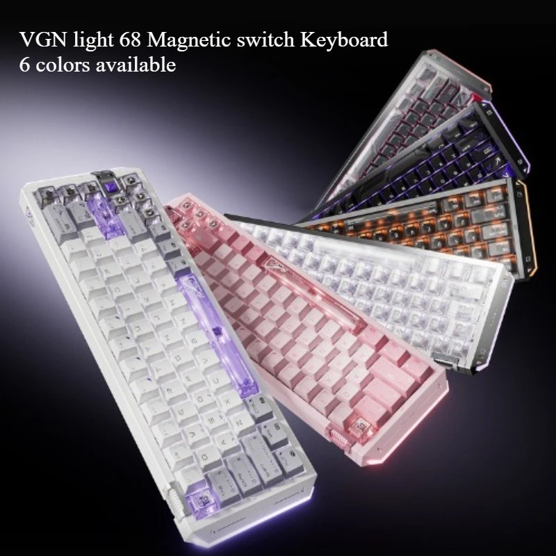 VGN Lightning 68 Magnetic Switch Keyboard Custom Aluminum Ergonomics Esports Mechanical Keyboard Compatible with Windows MacOS