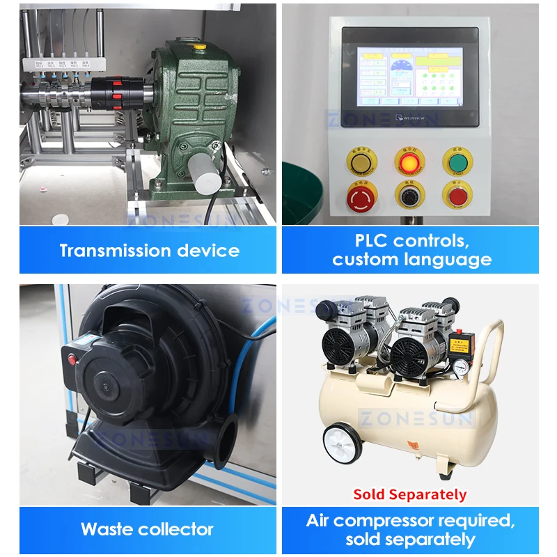 Zonesun ZS-PK960 automático hotel sabão embalagem máquina de embalagem redonda bloco limpeza do toalete plissado etiqueta
