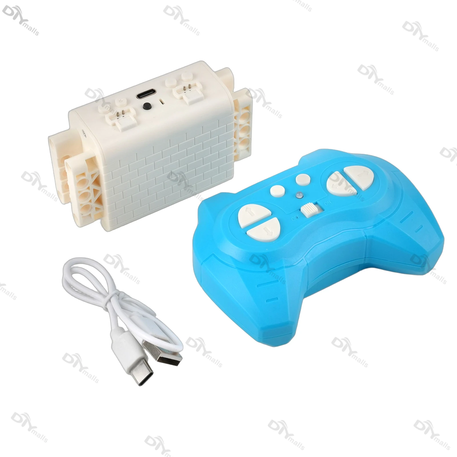 9V Programmeable MOC Building Blocks Remote Control Kit with Rechargeable Lithium Battery Box for Power Functions Technical Car