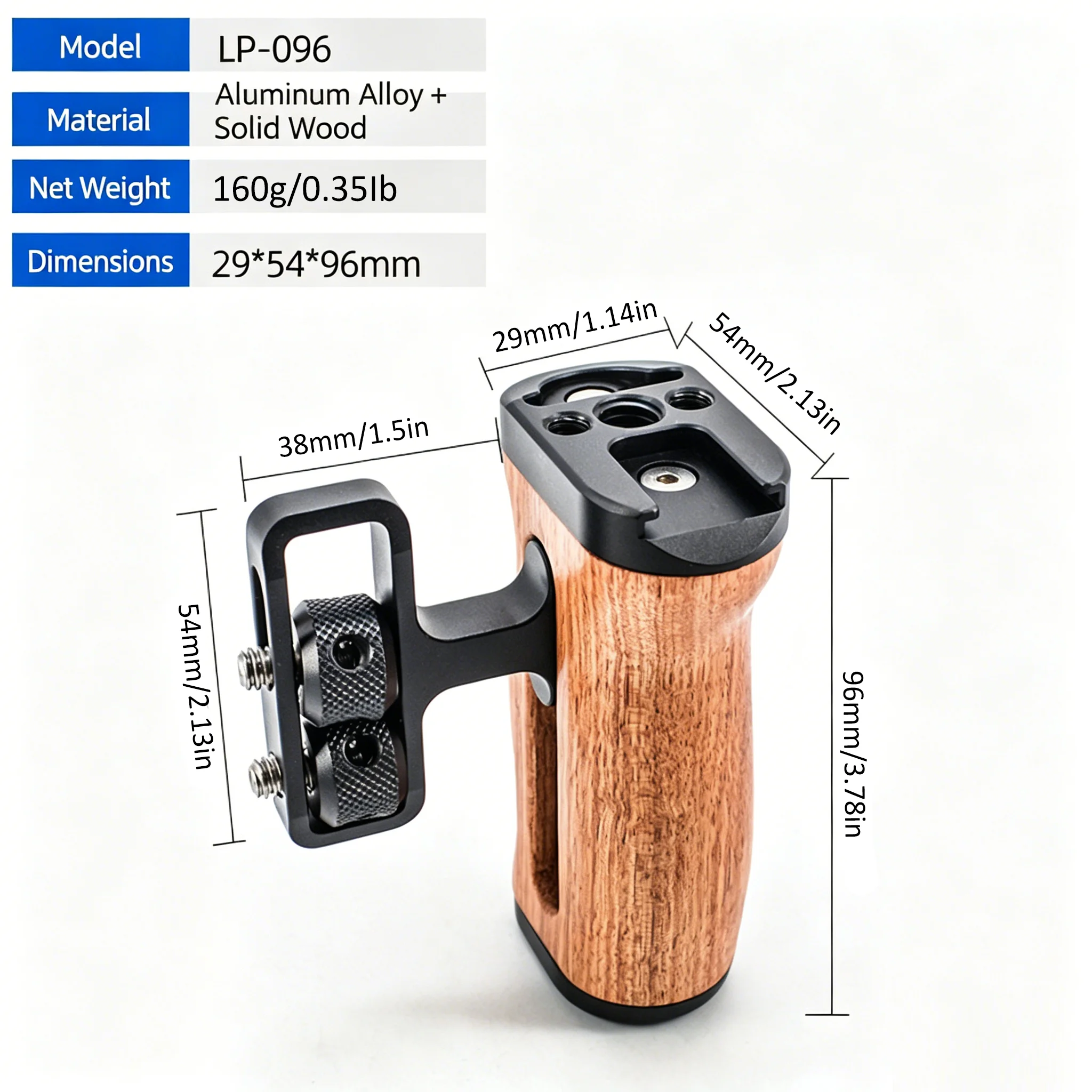 Universal Left/Right Wooden Ha - Camera Cold Shoe review and price