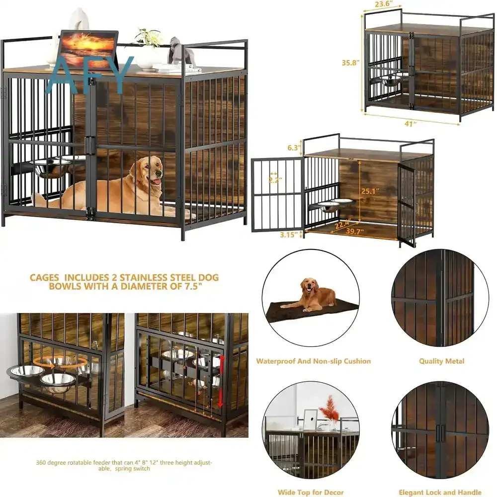 Minimalist Dog Fence Indoor Dog House Cage Crate for Dogs Puppy Pet Shop Housing Habitats for Small Medium Large Breeds
