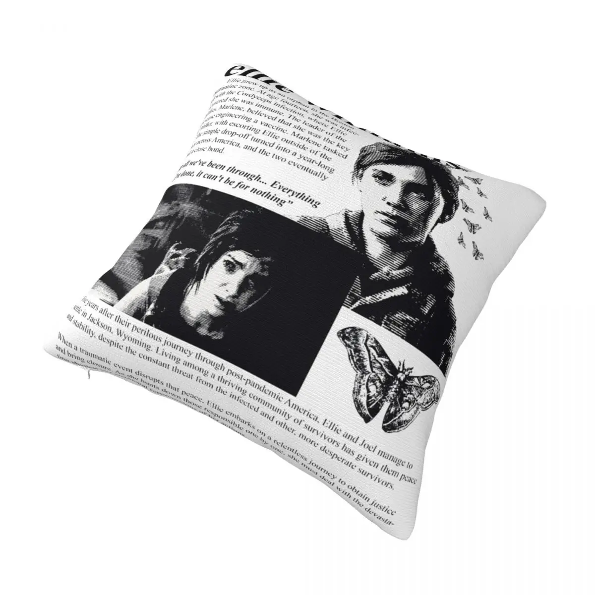 Decorative Pillow Cover Ellie Williams The Last Of Us Merch Home Video Games Pillow Case Cover Zippered Multi-Size