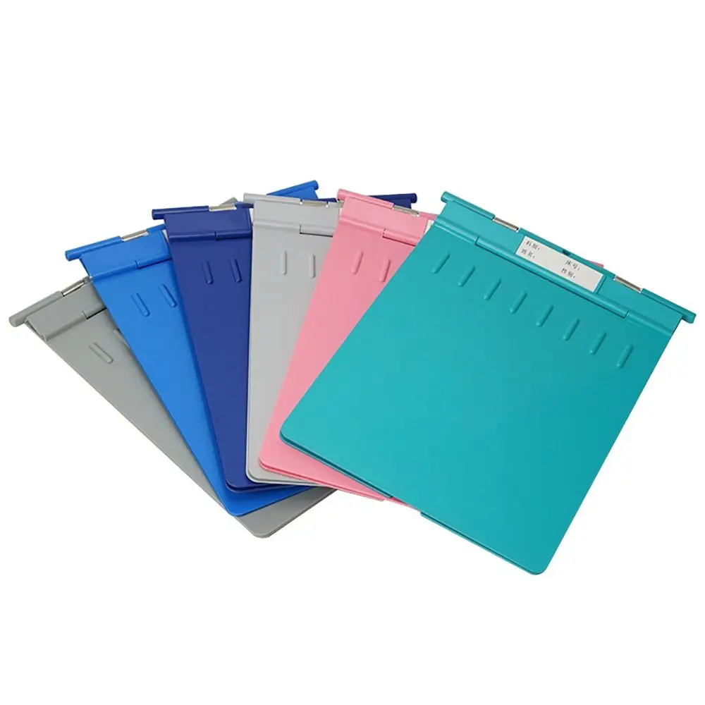 1Pcs ABS Plastic File Clipboard Colorful Lightweight Dental Case File Multipurpose A4 Folder Clip Plate