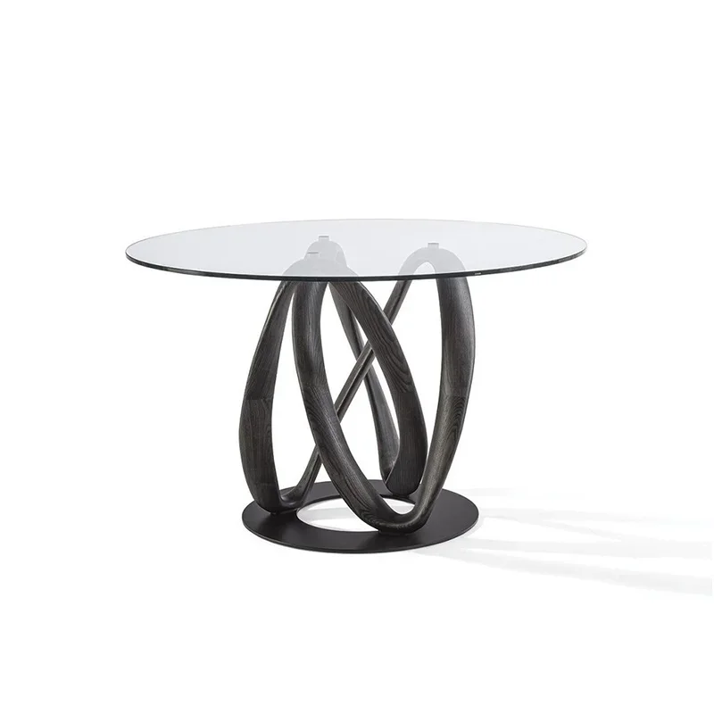 #Round Restaurant Dining Table Center Desk Center Conference Coffee Dining Table Nordic Picnic Muebles Living Room Furniture