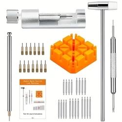 39pcs/set Watch Link Removal Tool, Watch Band Tool Kit,Repair Kit For Watch Bracelet Adjustment And Replacement,With User Manual