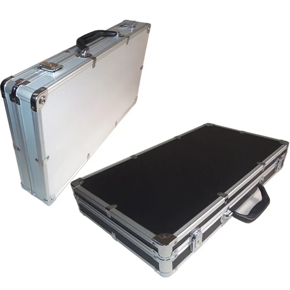 30x17x8cm Tool Box Aluminum Instrument Box Storage Case with Sponge Lining Handheld Impact Resistant Tool Case