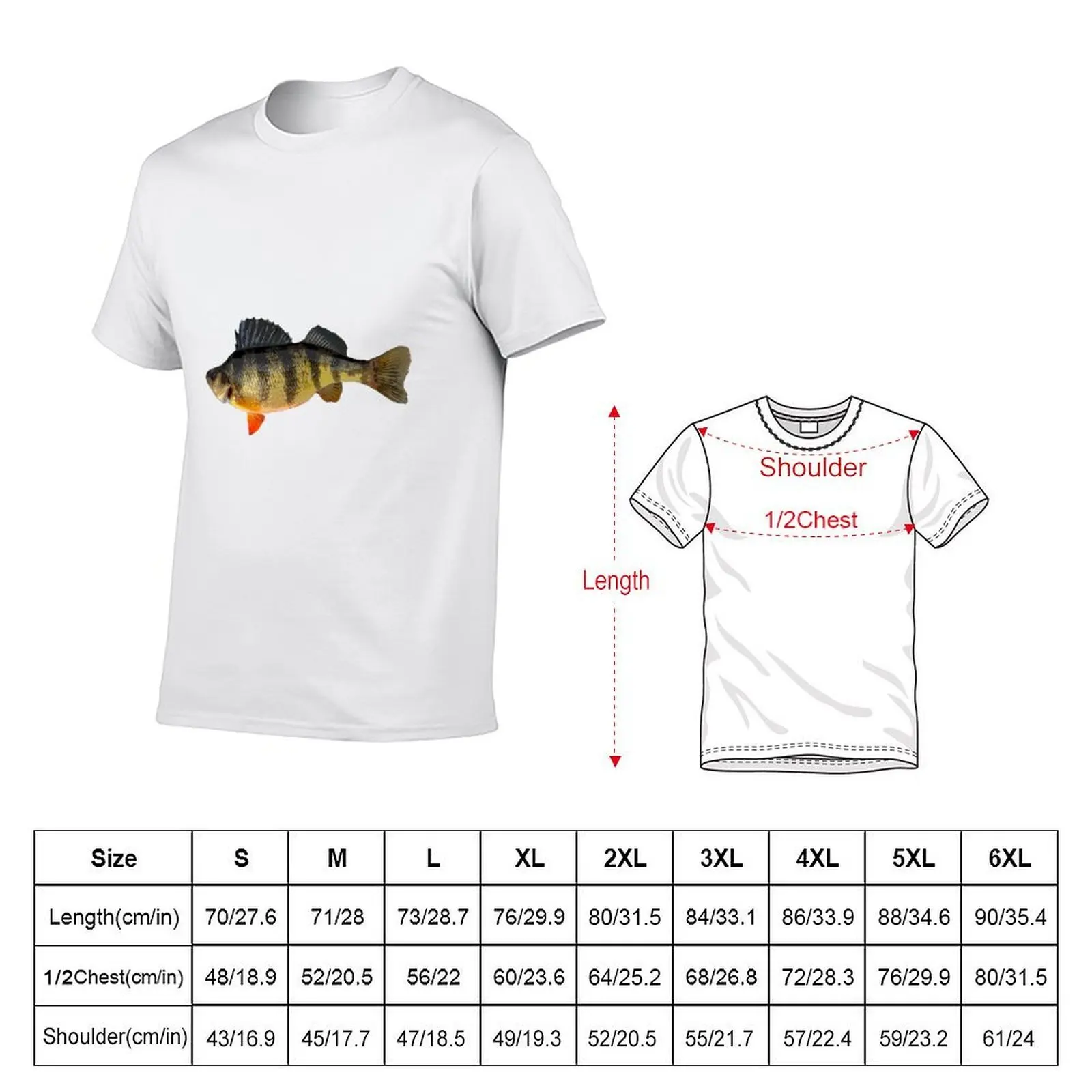 Yellow Perch T-Shirt graphics anime figures mens t shirts