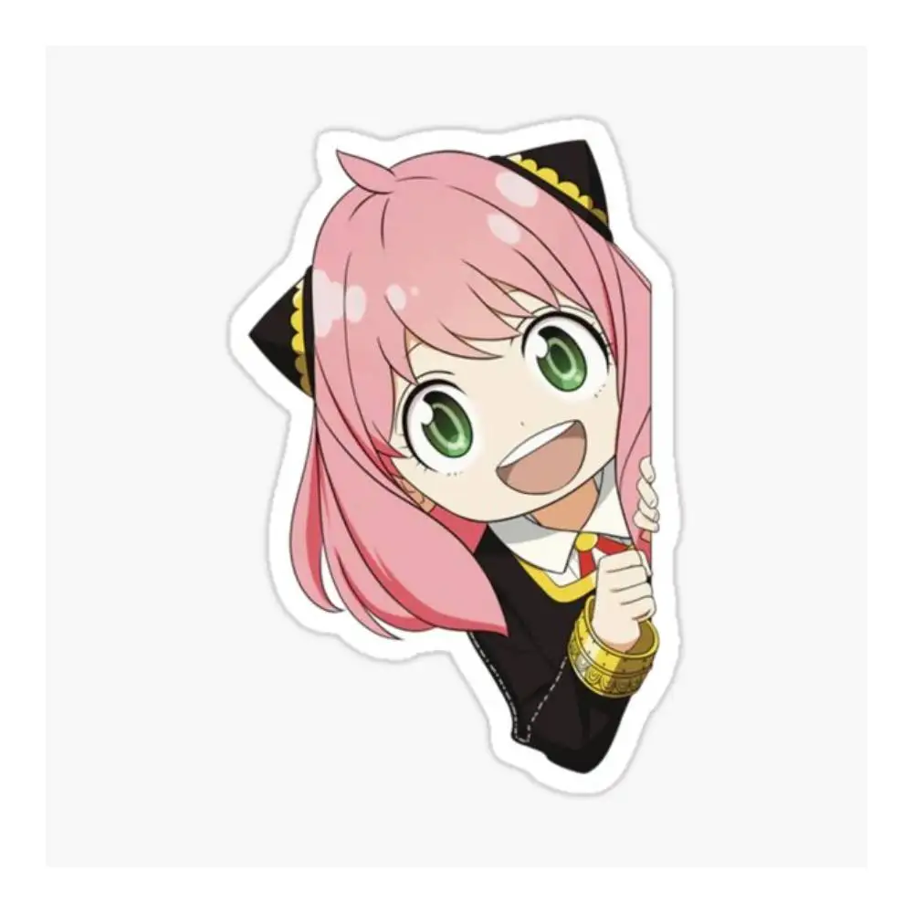 Anya Side Peeker V2 Sticker Car Window Bumpers Die-cut Vinyl Stickers Decorative Accessories