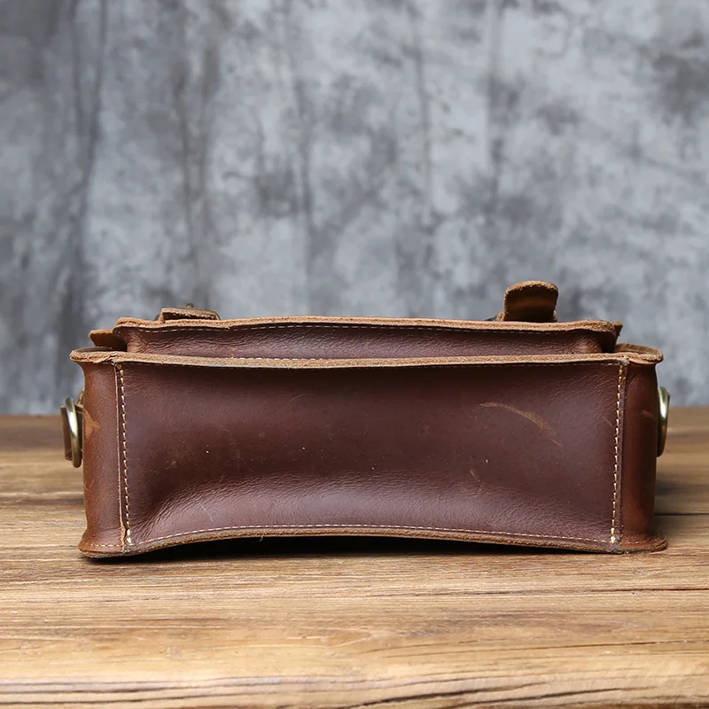 NZPJ Retro Leder Männer der Briefträger Tasche Crazy Horse männer Tasche Top Schicht Rindsleder Schulter Tasche Beiläufige Handtasche Für 10-zoll IPad – Detail 8