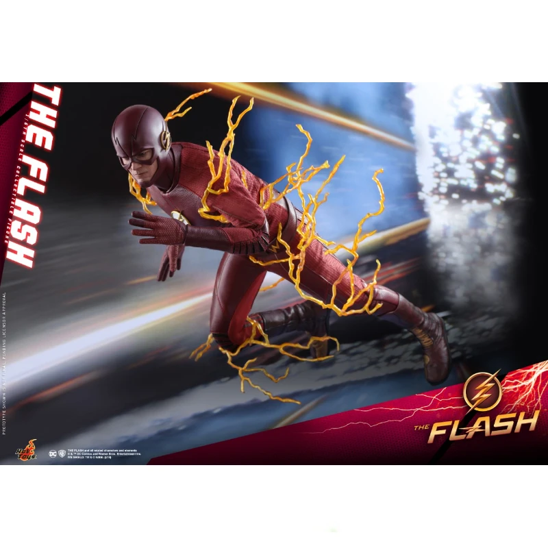 In Stock Original HotToys TMS009 The Flash 1/6 Animation Action Figure Toy Gift Model Collection Hobby