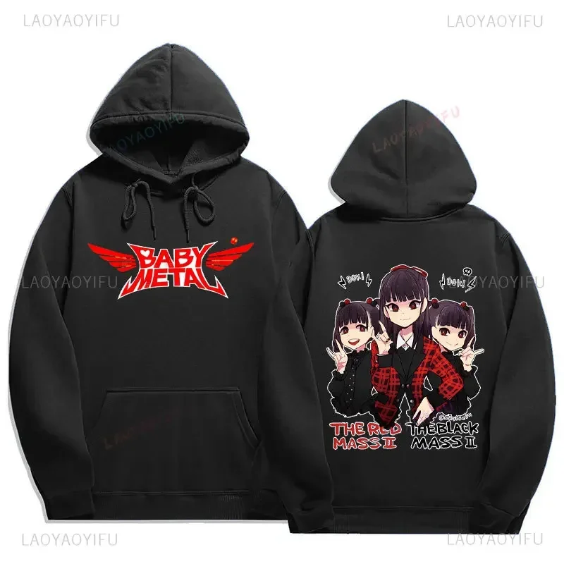 Japan Babymetal Metal Galaxy Death Metal Band Sweatshirt Men Hip-hop Rock Band Casual Autumn winter Hoodies Comfort Pullovers