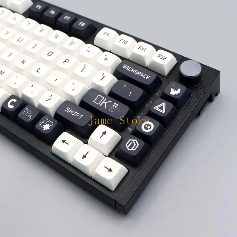 LX0B PBT PBT KeyCaps 128 Keys XDA CSGO Perfil Keycap Conjunto teclado mecánico Inglés/ Japonés/ Corea/ Ruso