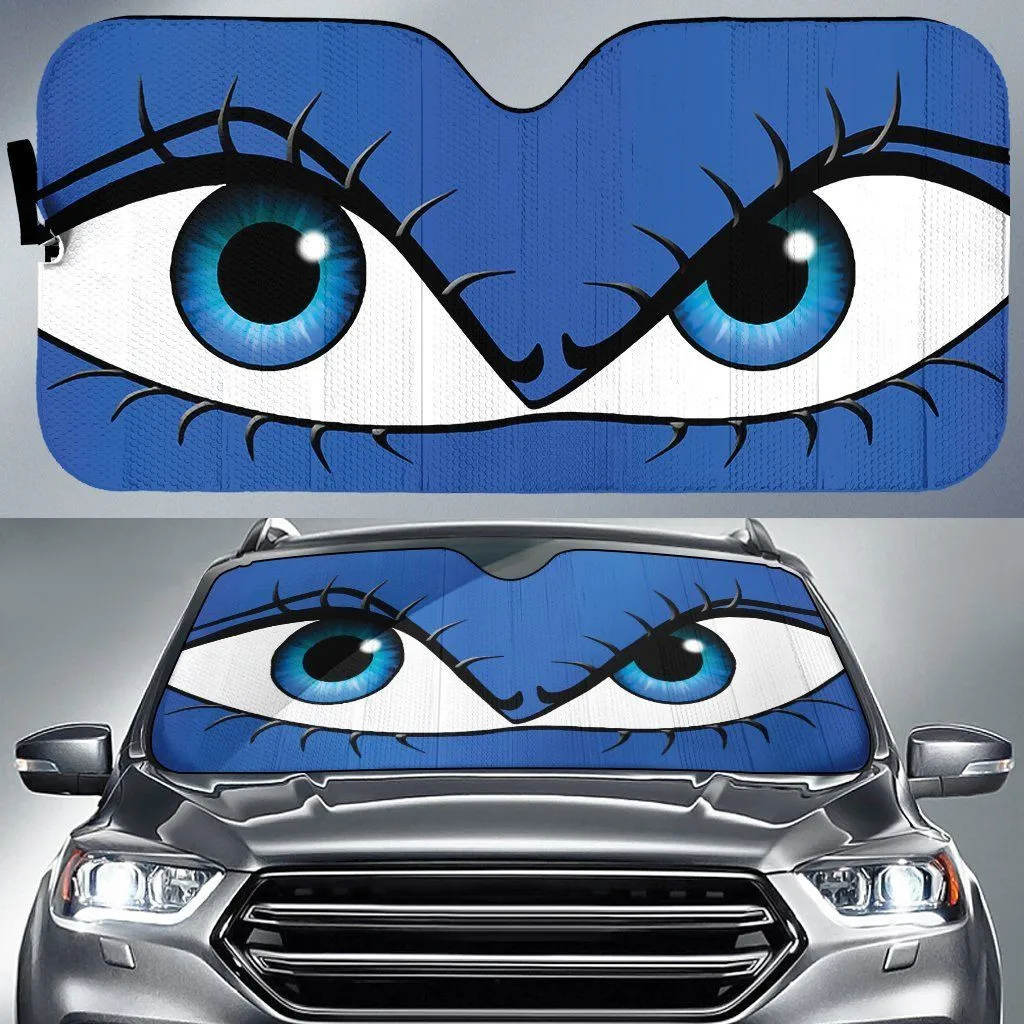 

Universal Car Windshield Covers Sun Shade Durable Cute Eyes Car Sunshade Sun Visor Car Front Windshield Front Window Cover 2021