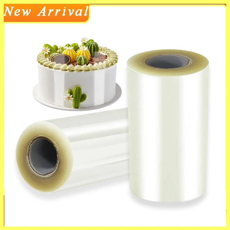 10M Transparent Cake Border Mousse Cake Surrounding Edge Wrapping Roll Durable Clear Cake Acetate Sheets for Bakeware Decoration