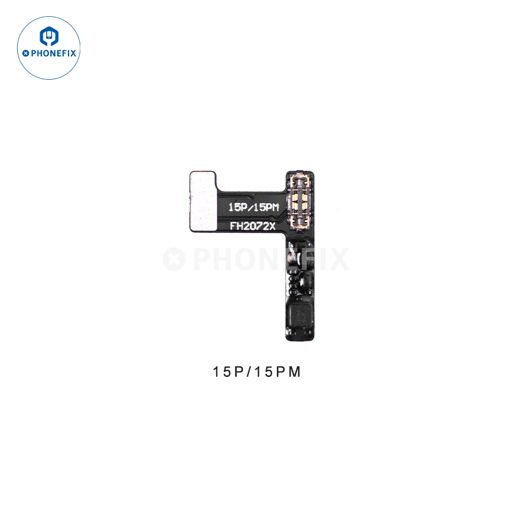 Cable flexible con etiqueta de batería preprogramado PHONEFIX para iPhone de 11-15PM, se puede verificar la extracción de advertencia genuina como batería flexible JC