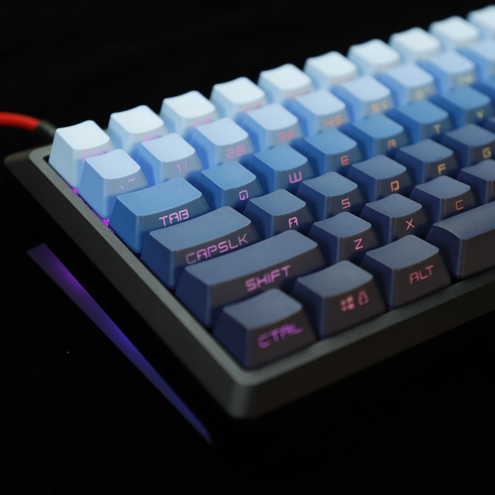 134 tasti Moonrise Sidelit Keycaps profilo OEM Double Shot per 104 87 84 68