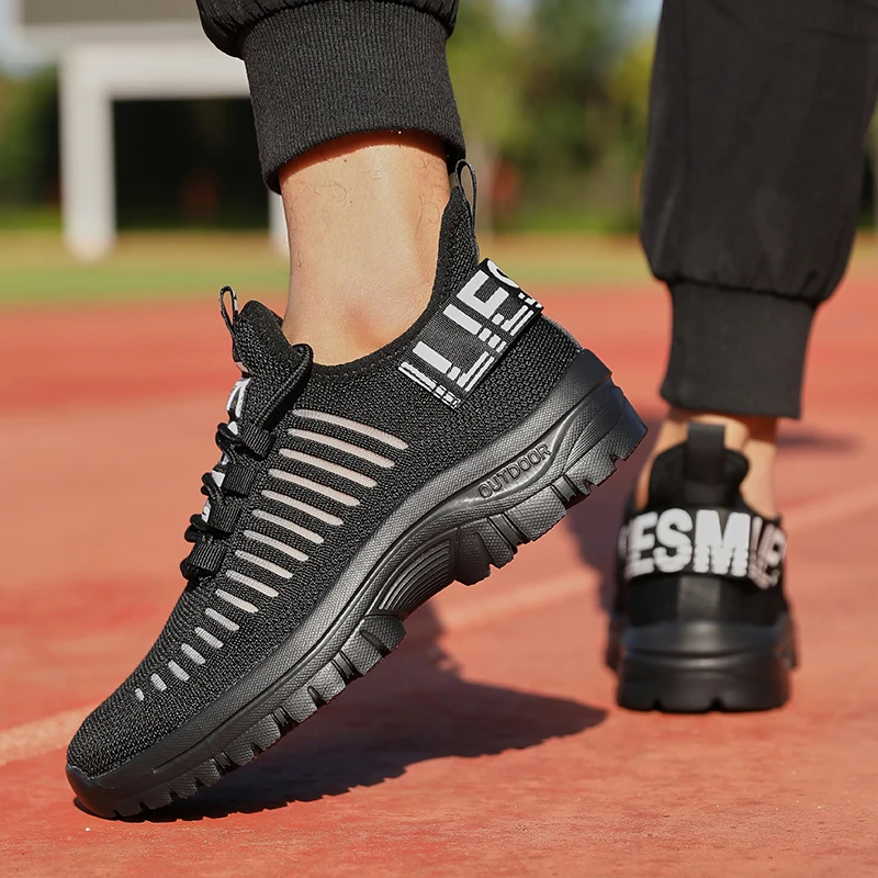 Mens Running Shoes Lightweight Breathable Mesh Sneakers for Jogging Gym Workout Mens Casual Shoes Slip On Walking Shoes for Men - view 3