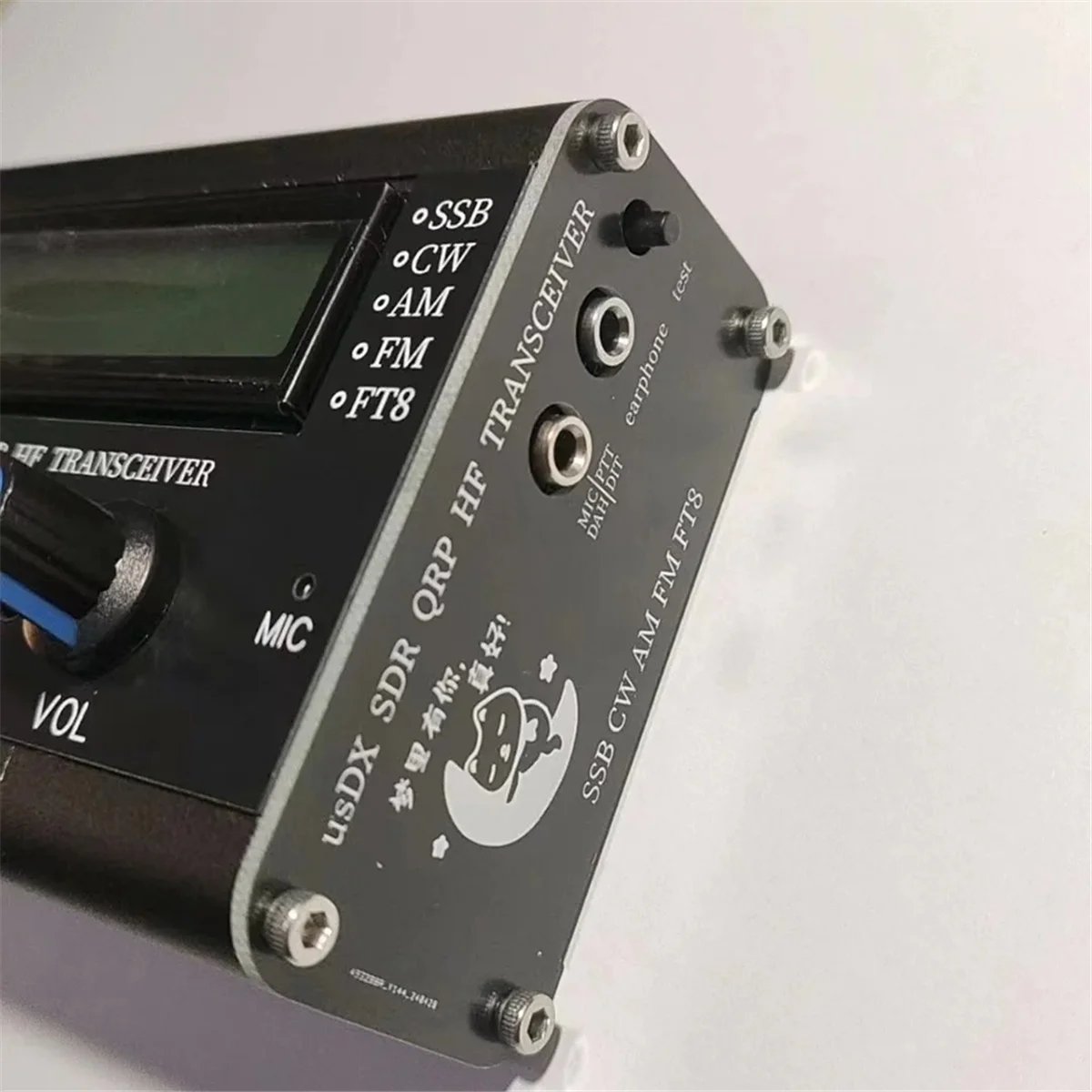 R1.02W 5W USDX 40m 15m 20m 3 Band SDR semua Mode USB,LSB,CW,HF SSB QRP QCX-SSB Transceiver dengan mikrofon