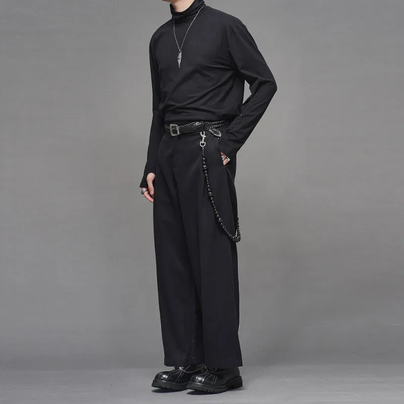 Quality Simple Fashion Fashionable Cut Casual Suit Pants Simple Style Japanese-Style Retro Profile Unisex Style Men's Trousers