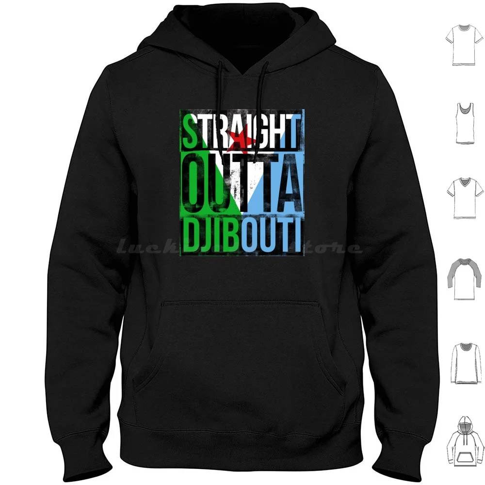 

Straight Outta Djibouti Hoodie cotton Long Sleeve Straight Outta Djibouti Africa Djibouti The Motherland Mother Africa