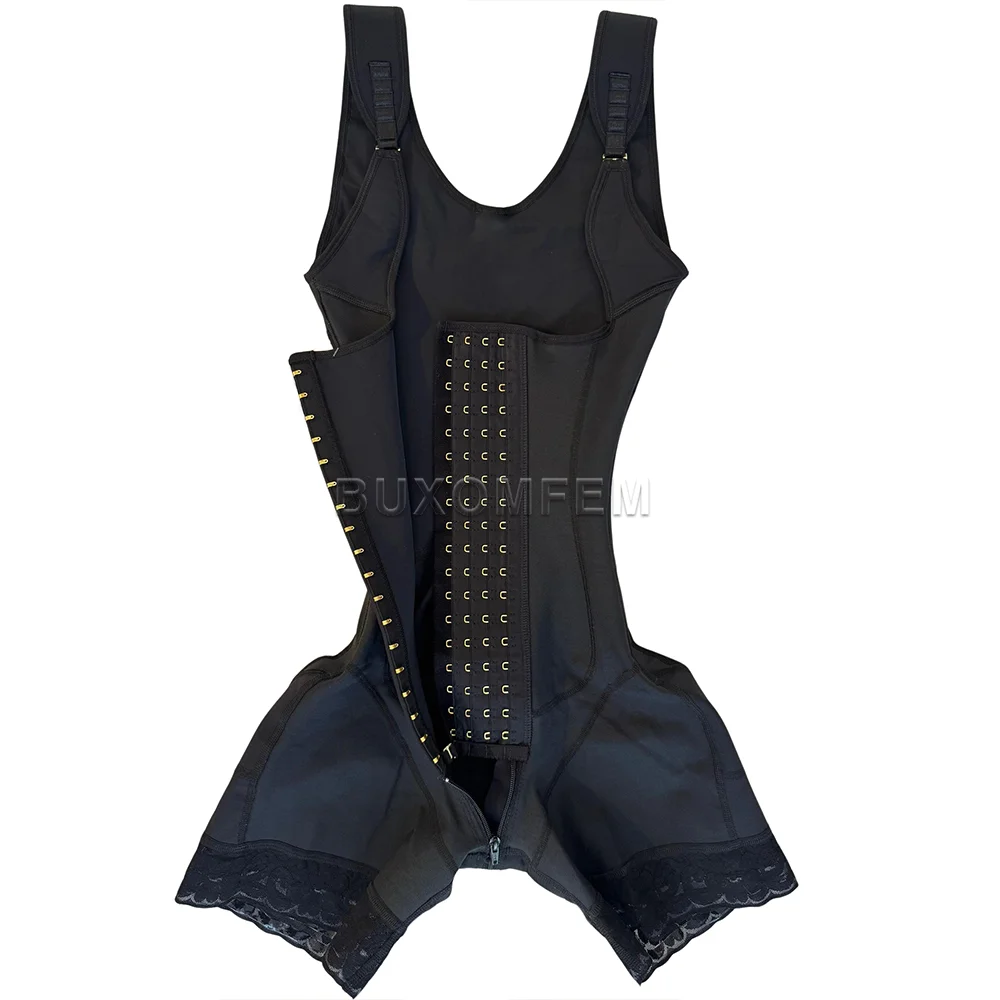 Women's Buckle Open Chest Shapewear Modeling Tummy Control Shaper Highly Compressed Fajas Colombianas BBL Bodysuits for Stage 2