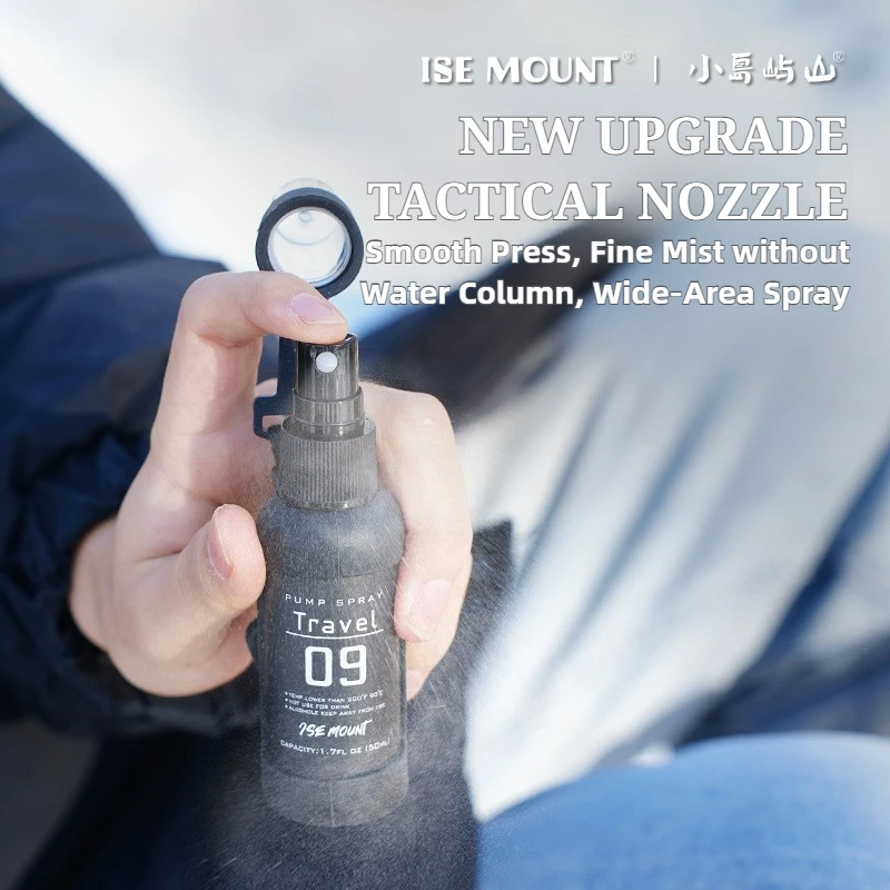 زجاجة رذاذ تكتيكية سعة 50 مل - موزع كحول سيليكون للتخييم/المشي لمسافات طويلة، تصميم معلق محمول مقاوم للتسرب وقابل لإعادة الاستخدام #4