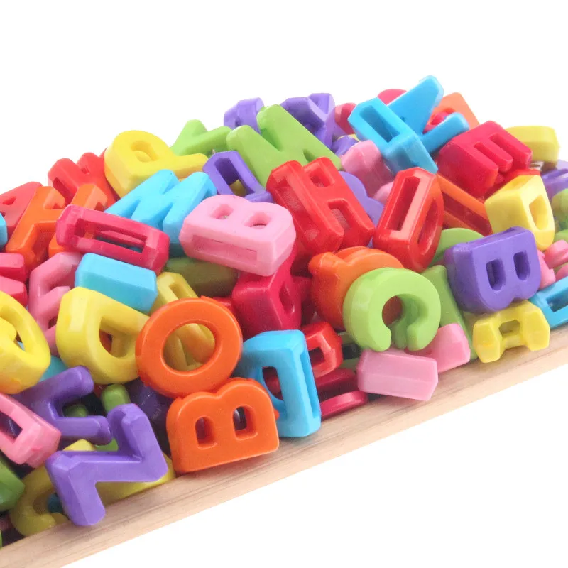 100-300Pcs/Lot  Letter Acrylic Beads Flat Alphabet Spacer Beads For Jewelry Making Handmade Diy Bracelet Necklace Accessories